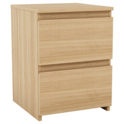 Lassic Vida Designs Denver Pine 2 Drawer Bedside Chest (H)400mm (W)295mm (D)295mm - thumbnail 8