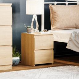 Lassic Vida Designs Denver Pine 2 Drawer Bedside Chest (H)400mm (W)295mm (D)295mm