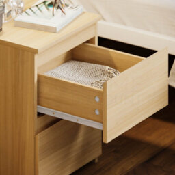 Lassic Vida Designs Denver Pine 2 Drawer Bedside Chest (H)400mm (W)295mm (D)295mm - thumbnail 6