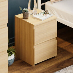 Lassic Vida Designs Denver Pine 2 Drawer Bedside Chest (H)400mm (W)295mm (D)295mm - thumbnail 4