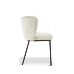 Buttercup Farm Mandy Boucle Dining Chair (Pack Of 2) - L44 X W46 X H75 Cm - White - thumbnail 4