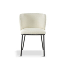 Buttercup Farm Mandy Boucle Dining Chair (Pack Of 2) - L44 X W46 X H75 Cm - White