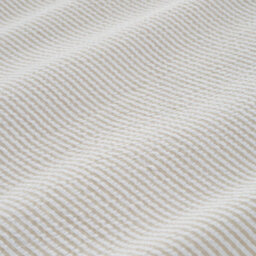 Bianca Seersucker Woven Stripe 180 Thread Count Cotton Super King Duvet Cover Set With Pillowcases Natural - thumbnail 5