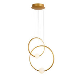 Luminosa Lighting Luminosa Modern Led Hanging Pendant Antique Bronze, Warm White 3000K 2420Lm Dimmable