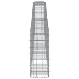 Berkfield Arched Gabion Baskets 7 Pcs 400X30X80/100 Cm Galvanised Iron - thumbnail 5