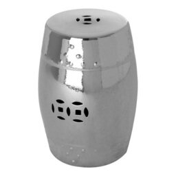 Orsina Complements Silver Finish Table / Stool