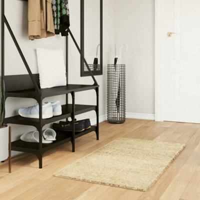 Walplus Shaggy Rug Pamplona High Pile Modern Gold 60X110 Cm - image 1
