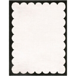Livabliss Fossay Shaggy-Washable Cream Black Modern High Pile Living Bedroom Rug 200 X 275 Cm Easy Care, Non Shedding - thumbnail 2