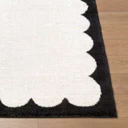 Livabliss Fossay Shaggy-Washable Cream Black Modern High Pile Living Bedroom Rug 200 X 275 Cm Easy Care, Non Shedding - thumbnail 5