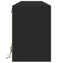 Berkfield Tv Wall Cabinet With Led Black 180X31X45 Cm - thumbnail 7