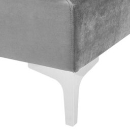 Beliani Modern Ottoman Evja Velvet Grey - thumbnail 6