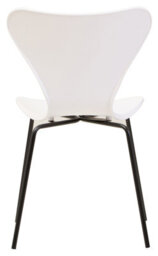 Orsina Laila Dining Chair With White Seat And Black Legs - thumbnail 2
