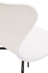 Orsina Laila Dining Chair With White Seat And Black Legs - thumbnail 5
