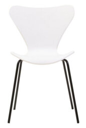 Orsina Laila Dining Chair With White Seat And Black Legs - thumbnail 6