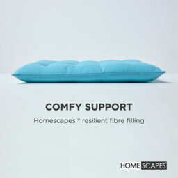 Homescapes Light Blue Seat Pads Or Cotton Chair Cushions 40X40 Cm, Set Of 6 Plain Chair Pads For Dining, Kitchen Or Outdoor - thumbnail 4