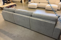 Stratus Interiors Grey U-Shape 6 Seater Sofa Bed With Sleeping Function & Bedding Storage - Highly Elastic Foam Fabric Sofa W336 X D140 X H88 Cm - thumbnail 4