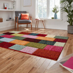 Multi Rug, Geometric Stain-Resistant Rug, Modern Handmade Rug For Bedroom, Living Room, & Dining Room-160Cm X 220Cm - thumbnail 2