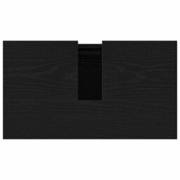 Berkfield Modern Bathroom Sink Cabinet Black Oak 58X33X60 Cm Engineered Wood - thumbnail 9