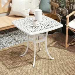 54 X 54Cm Aluminium Outdoor Garden Side Table - thumbnail 5