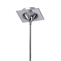 Luminosa Lighting Luminosa Ora Telescopic Convertible To Semi Flush 3 Light E27, Gloss White/polished Chrome - thumbnail 5