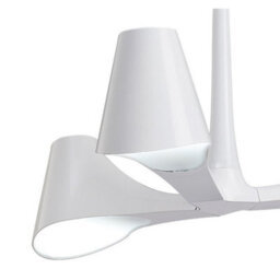 Luminosa Lighting Luminosa Ora Telescopic Convertible To Semi Flush 3 Light E27, Gloss White/polished Chrome - thumbnail 6