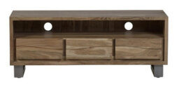 Buttercup Farm Baltic Live Edge Media Unit - Metal/acacia Solid Wood - L40 X W140 X H45 Cm - thumbnail 3