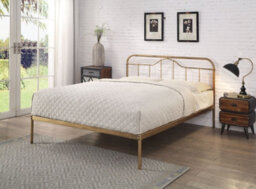 Flintshire Furniture Oakenholt Kingsize 5Ft Antique Bronze Metal Bed Frame - thumbnail 1