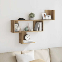 Walplus Wall Shelf Artisian Oak 100X15X70 Cm Engineered Wood - thumbnail 1