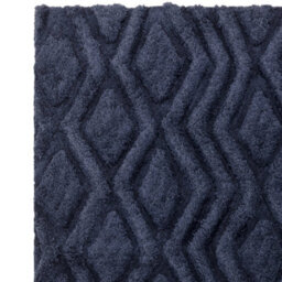 Blue Modern , Shaggy Easy To Clean Geometric Rug For Living Room, Bedroom - 160 X 230Cm - thumbnail 3