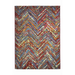 Melrose Multicolour Zig Zag Design Indoor Outdoor Medium Area Rug 120/170Cm - thumbnail 5