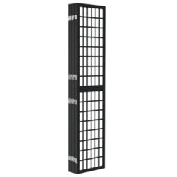 Berkfield Folding 6-Panel Room Divider Japanese Style 240X170 Cm Black - thumbnail 4