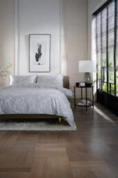 The Lyndon Company Petite Fleure Cotton Grey Duvet Cover Set Blossom Floral Print Bedding With Elegant Piped Finish - thumbnail 3