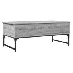 Berkfield Coffee Table Grey Sonoma 100X50X40 Cm Engineered Wood And Metal - thumbnail 7