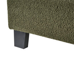 Beliani Bed Without Headboard Boucle Roanne 160 X 200 Cm (Eu King Size) Dark Green - thumbnail 9