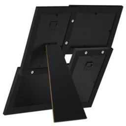 Berkfield Collage Photo Frame For 4X(13X18 Cm) Picture Black Mdf - thumbnail 2