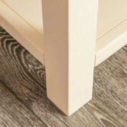 Farro Cream 36Cm Lamp Side Table With Drawer - Painted With Oak Top - Fully Assembled By Roseland Furniture - thumbnail 6