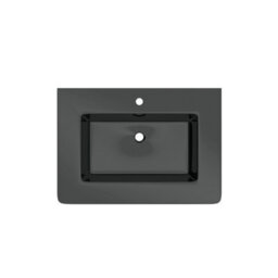 Plum&clay Marvel Gloss Light Grey Floor Standing Bathroom Vanity Unit With Grey Glass Basin (W)900mm - thumbnail 2