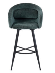Aspect Furniture Set Of 2 Skylar Upholstered Swivel Barstool,black Legs-Green Fabric - thumbnail 4