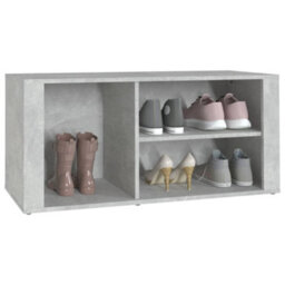 Walplus Shoe Cabinet Concrete Grey 100X35X45 Cm Engineered Wood - thumbnail 4