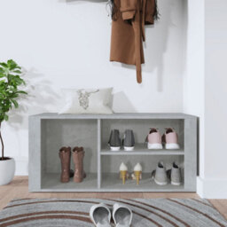 Walplus Shoe Cabinet Concrete Grey 100X35X45 Cm Engineered Wood - thumbnail 3