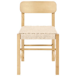 Beliani Set Of 2 Dining Chairs Allos Wood Light Brown - thumbnail 4