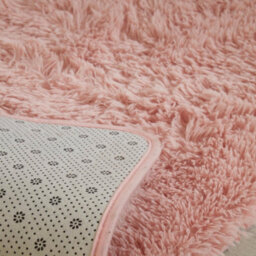 Ohs Fluffy Rug Anti-Slip Shaggy Runner Floor Mat, Blush - 60 X 150Cm - thumbnail 4