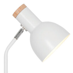 Nordlux Devone Metal Table Lamp Pen & Phone Holder  White,mains - thumbnail 3
