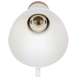 Nordlux Devone Metal Table Lamp Pen & Phone Holder  White,mains - thumbnail 4