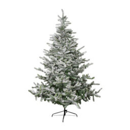Samuel Alexander 8Ft (2.4M) Snowy Green & White Everlands Liberty Spruce Christmas Tree With Metal Stand - thumbnail 8