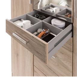 Diver 4 Door Oak Wardrobe With Drawers - thumbnail 2