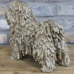 Gifts Direct 2 U Beige Resin Dreadlock Dog Figurine Ornament - thumbnail 4