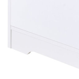 Beliani Sideboard White 5-Drawer Chest Mdf Storage Unit Scandinavian Style Modern Living Room Cabinet - thumbnail 9