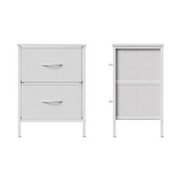 Living And Home 3-Tier Narrow Bookcase Storage Cabinet With Acrylic Door - thumbnail 2