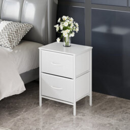 Living And Home 3-Tier Narrow Bookcase Storage Cabinet With Acrylic Door